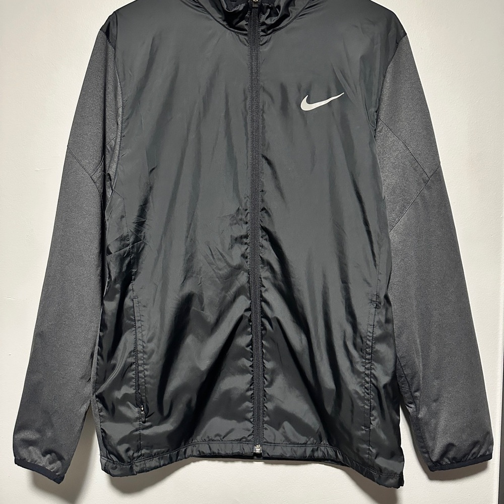 Nike Black Lightweight Windbreaker with Swoosh